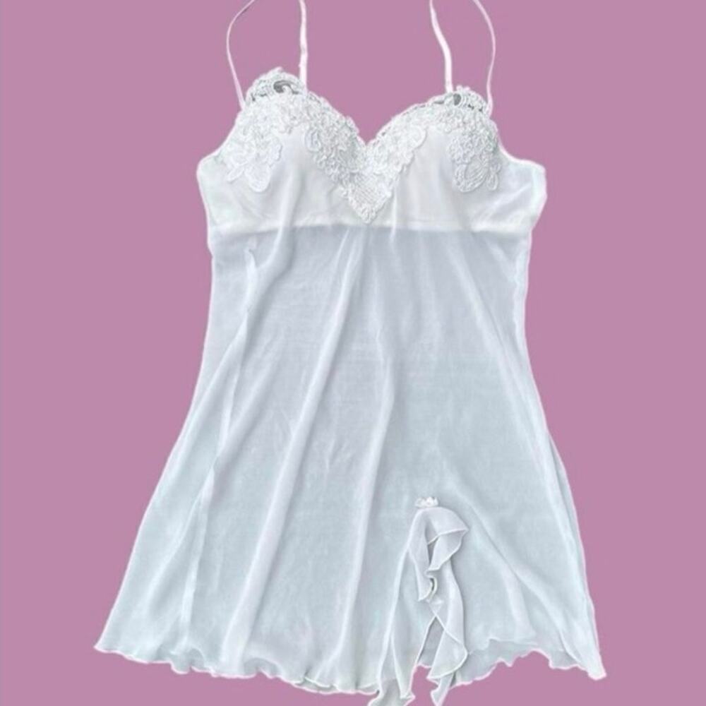 Vintage nwt linea donatella babydoll with panty set  sz m